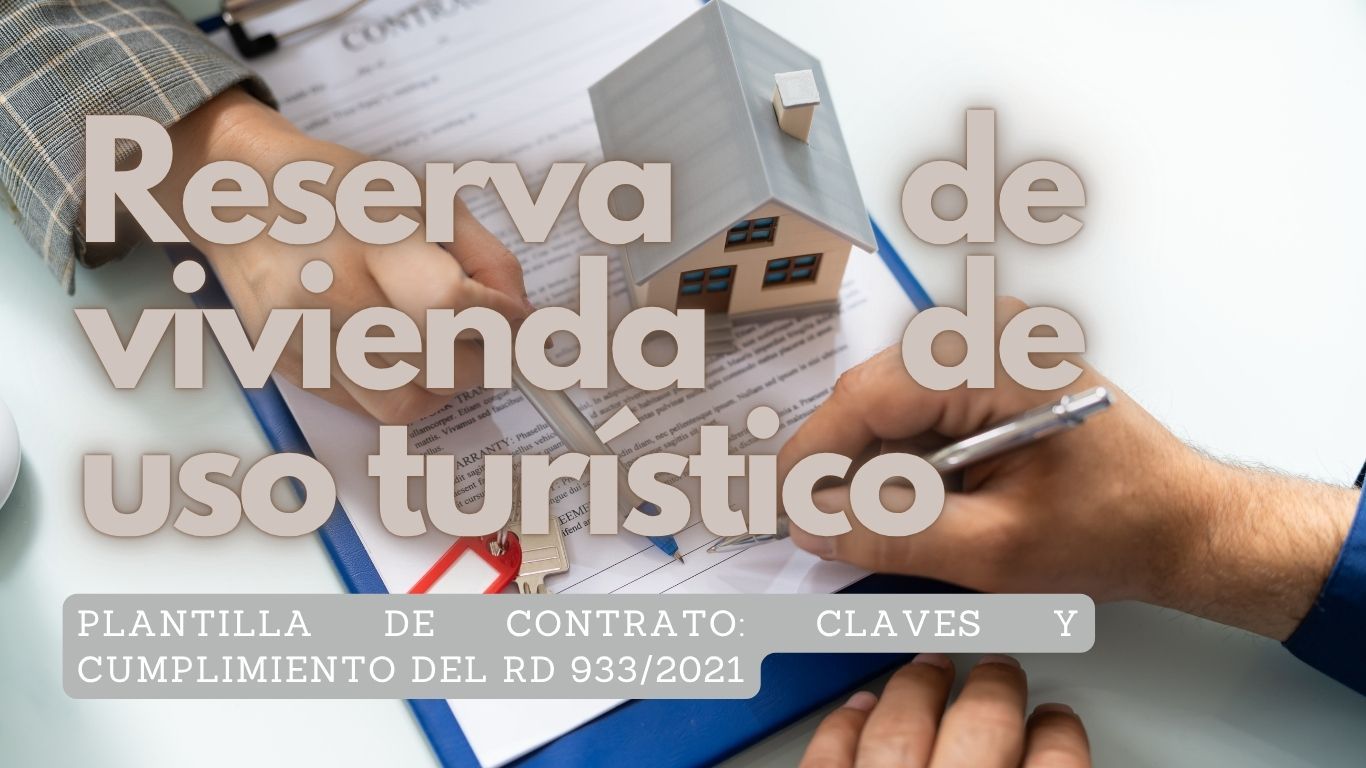 Reserva de Vivienda de Uso Turístico: Plantilla de contrato